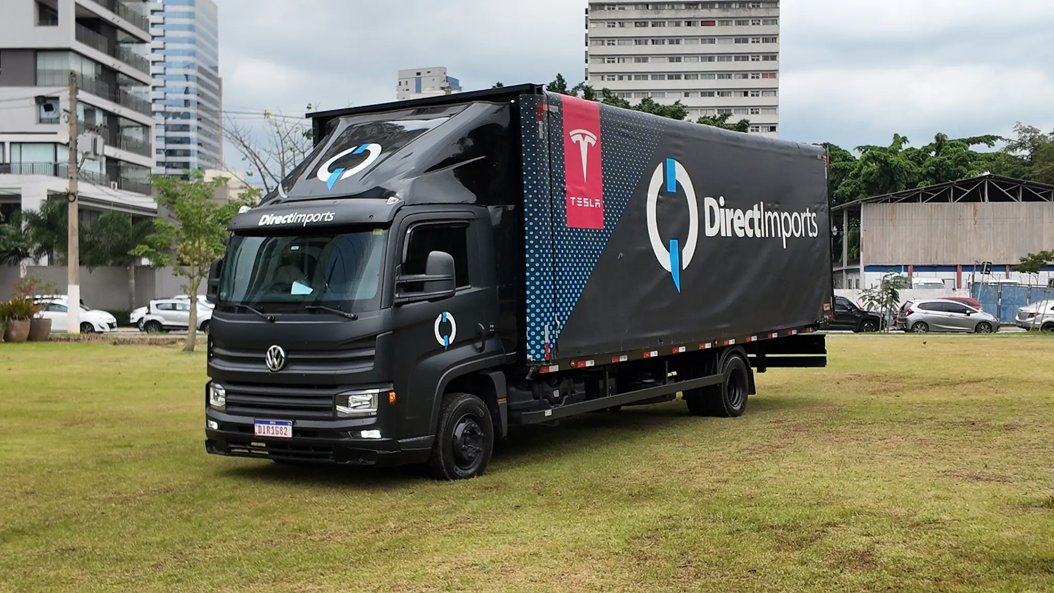 Direct Imports branded truck